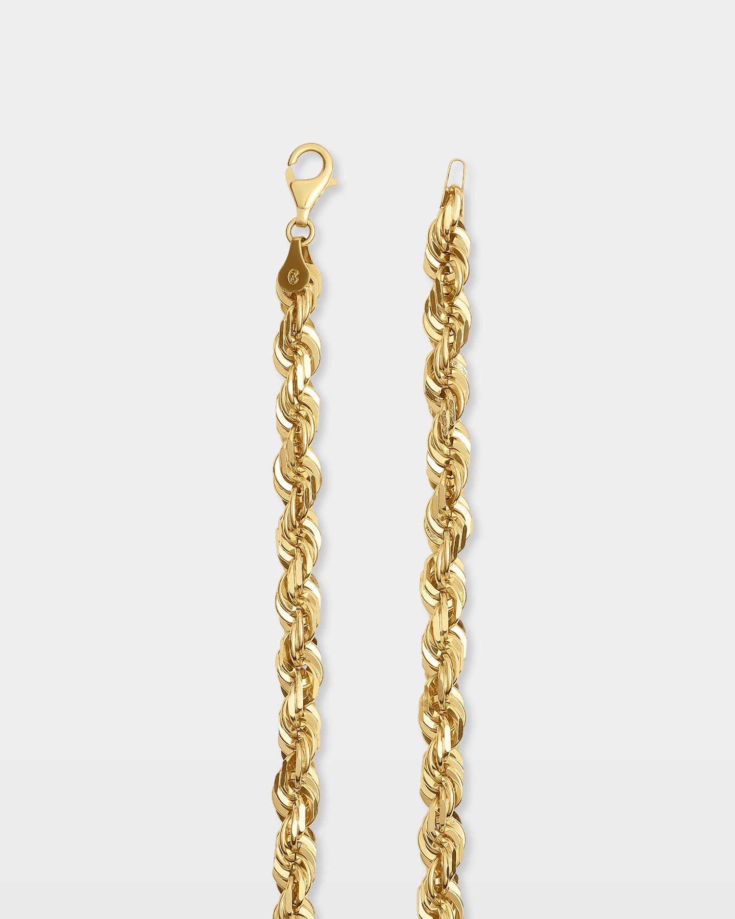 Yellow Gold Rope Chain 7.4MM | The Ice Champ DFW