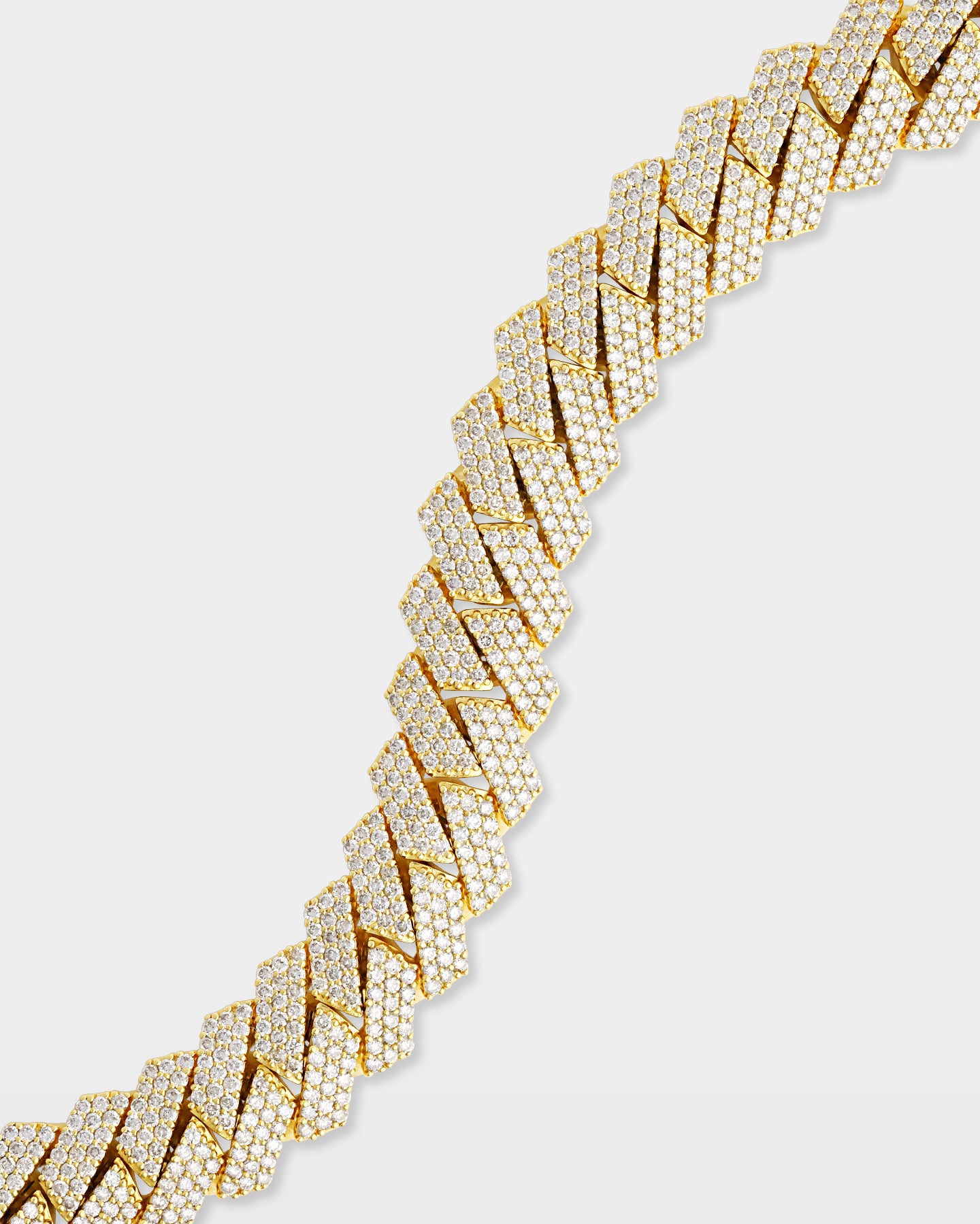 10K Gold 3 Row Diamond Cuban Link Bracelet | The Ice Champ Jewelry Dallas