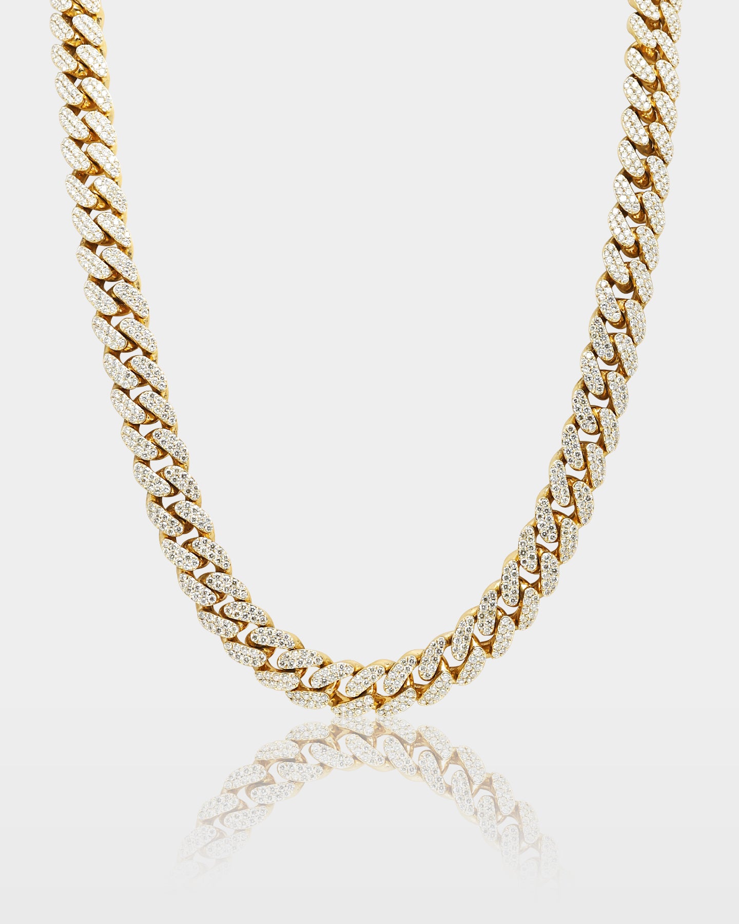 Round Diamond Miami Cuban Link Chain | Men's Jewelry at The Ice Champ