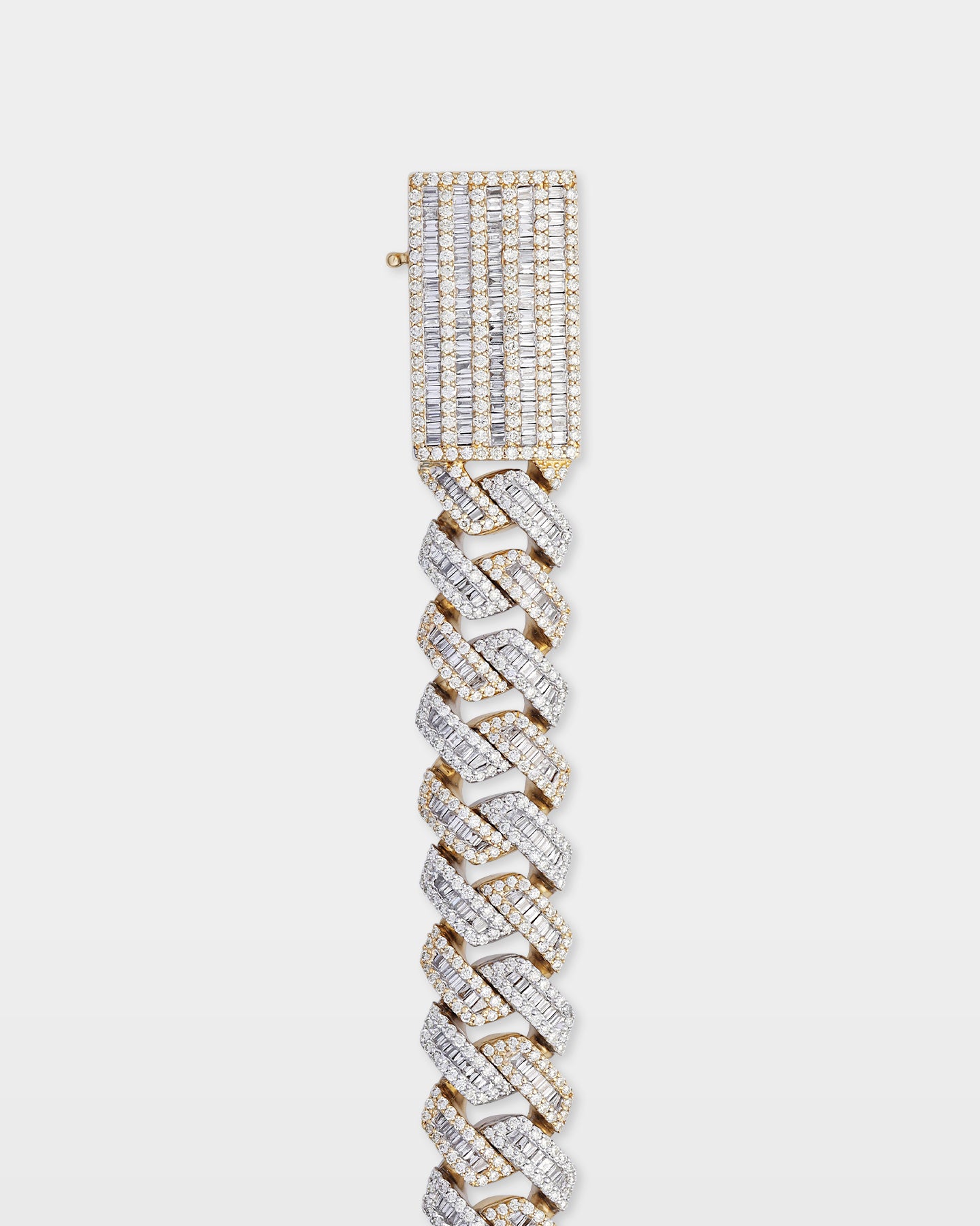 10k Two Tone Gold Miami Cuban Link Diamond Bracelet | The Ice Champ TX