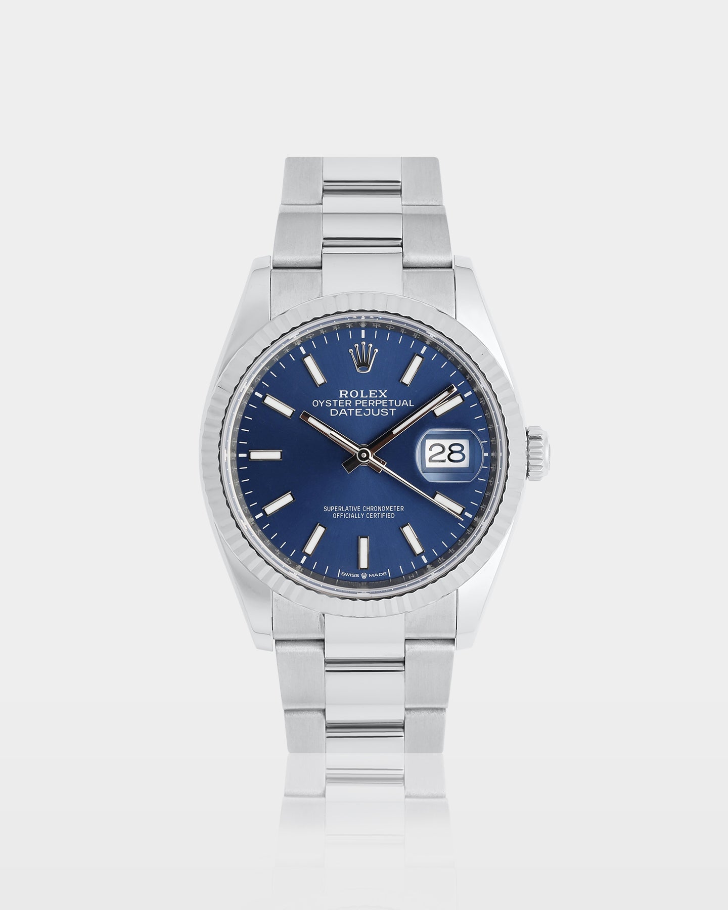 blue dial Rolex Datejust 36 126234 | The Ice Champ Men's Watches Dallas
