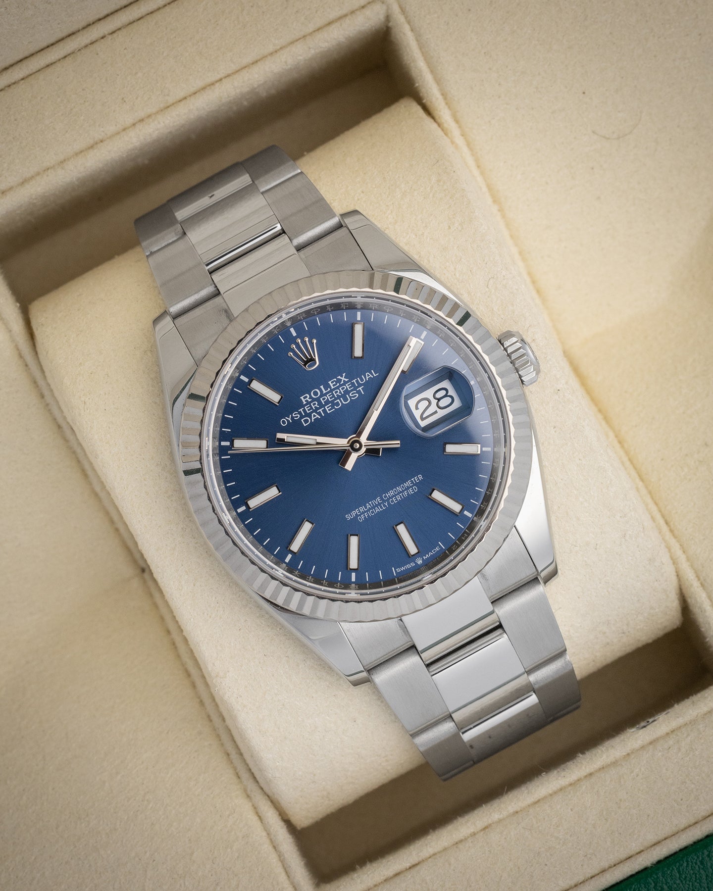 blue dial Rolex Datejust 36 126234 | The Ice Champ Men's Watches Dallas