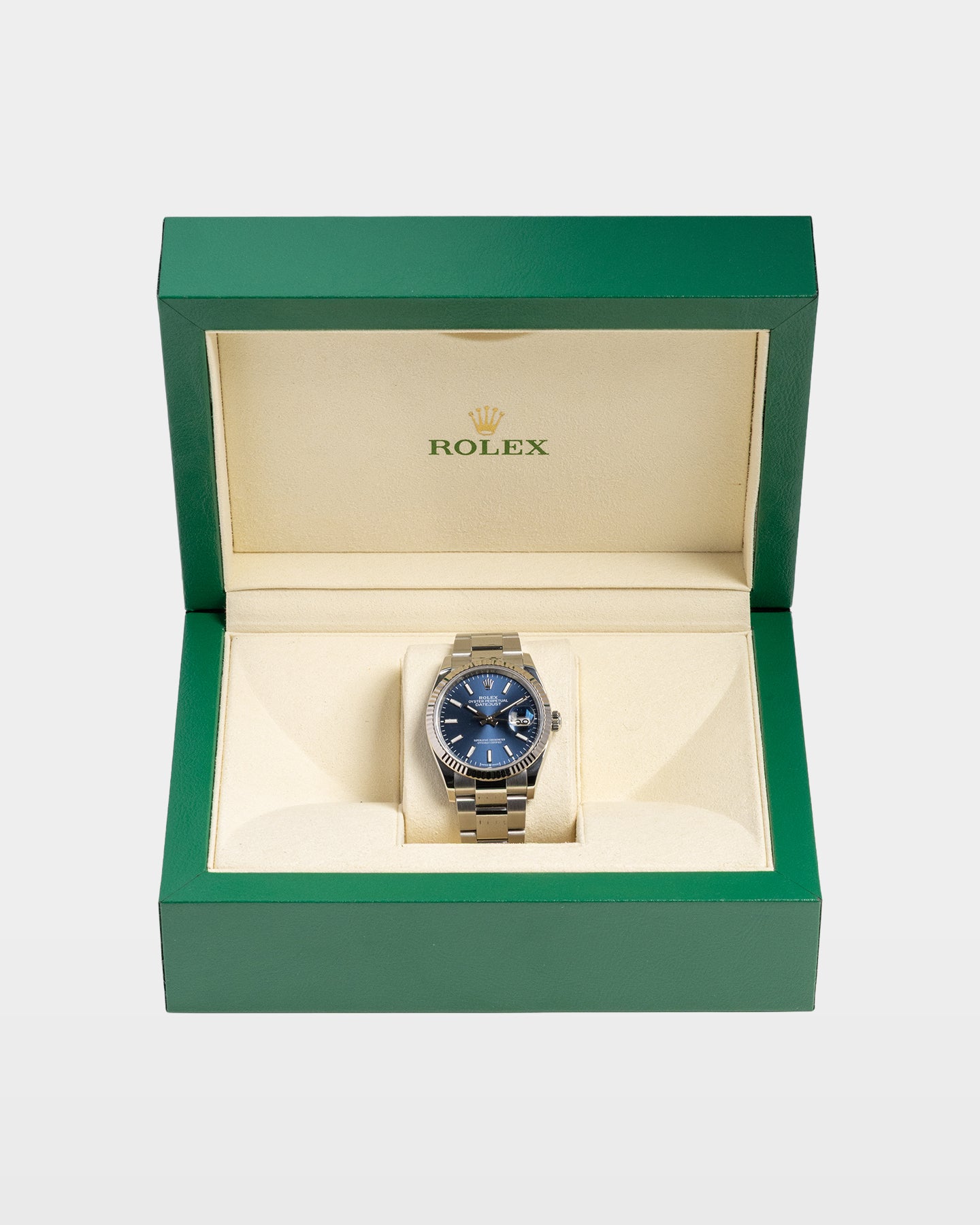 blue dial Rolex Datejust 36 126234 | The Ice Champ Men's Watches Dallas