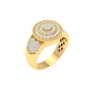 ROUND CUP CAKE DIAMOND RING